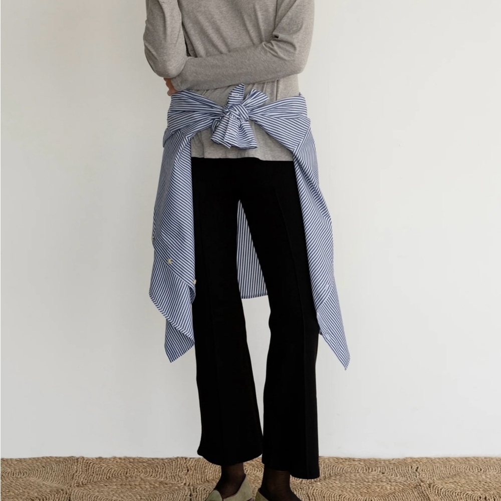 DONNI. Black Boot Cut Pants